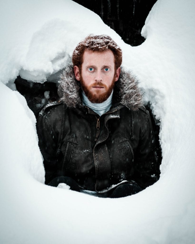 Shovelling snow